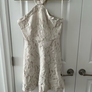 She + Sky Cream Lace Dress